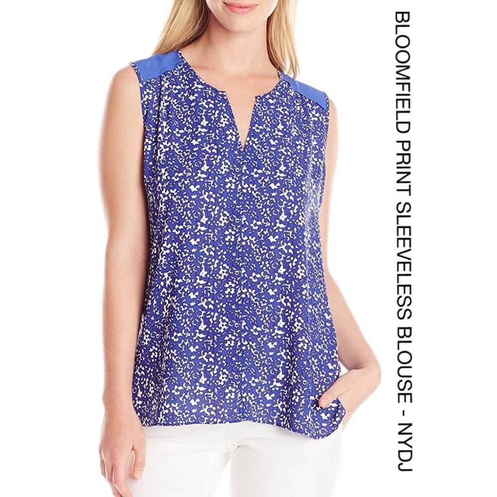 NYDJ Bloomfield print sleeveless top